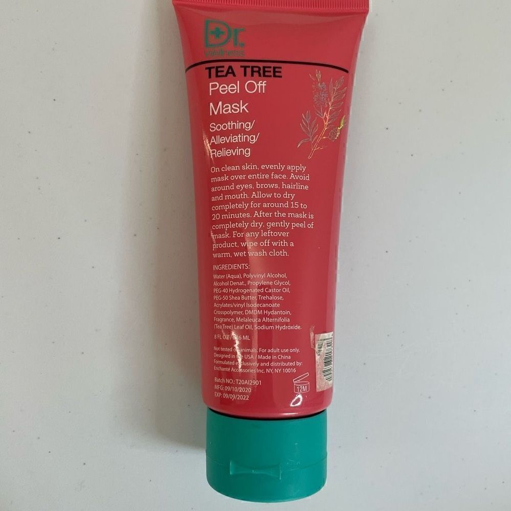 New!Dr.Wellness| Tea Tree| Peel Off Mask| Soothing| Alleviating - Picture 5 of 8